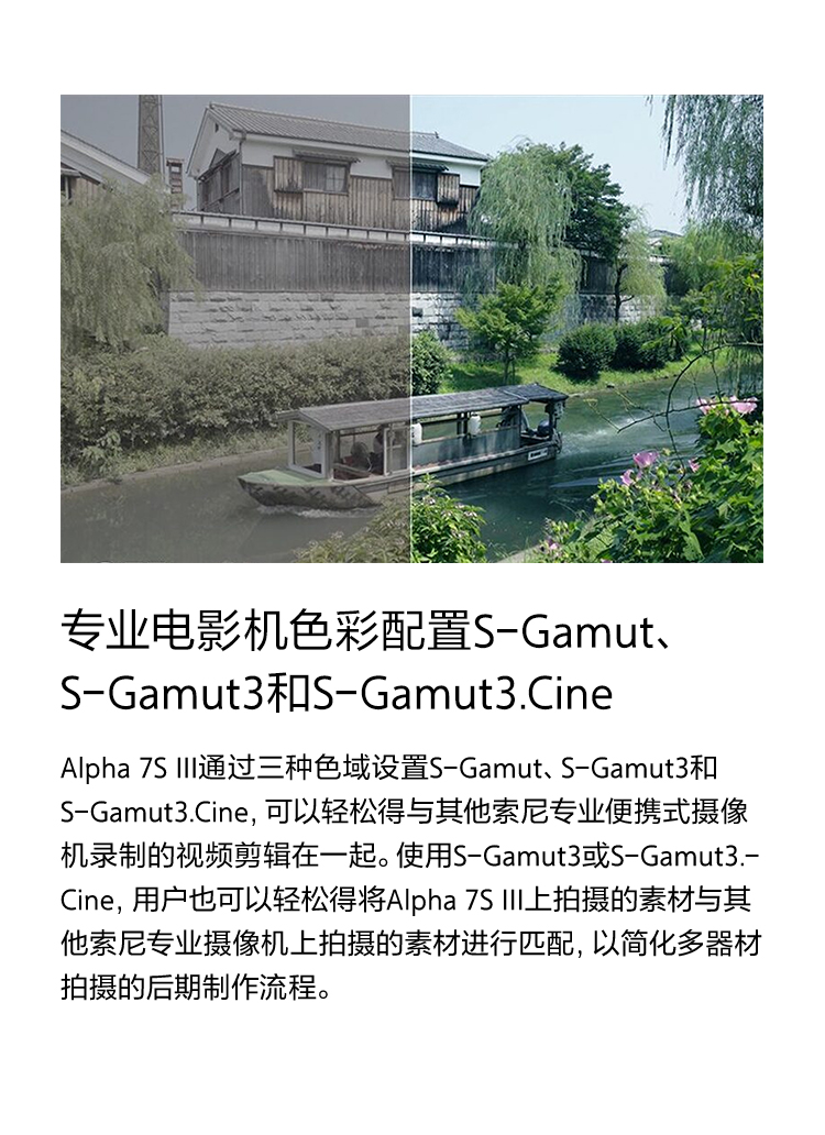 專業電影機色彩配置S-Gamut、S-Gamut3和S-Gamut3.Cine